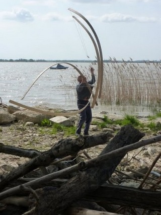 Montage en rive d'estuaire