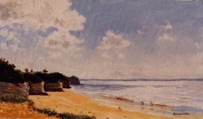 Contre-jour à Suzac (huile sur toile)