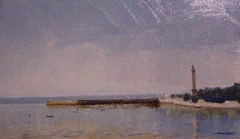 Port de Saint-Georges-de-Didonne (huile sur toile)