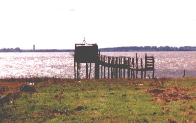 Carrelet sur rive de Gironde