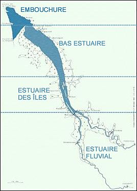 Les limites de l'estuaire