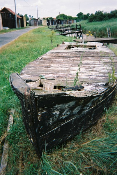 Epave de chaland ostréicole